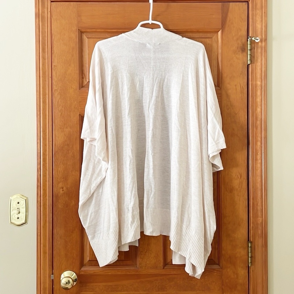 NWT TAHARI WOMAN cardigan size 2X white cream wool blend - Picture 2 of 9